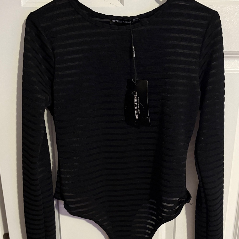 Sheer Black Bodysuit Mesh Sexy Going Out Top
 💥 Closet Clearout – Send Offers 💥